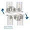 Progress Lighting Riley Collection Brushed Nickel Two-Light Bath P300277-009 - alternate 3